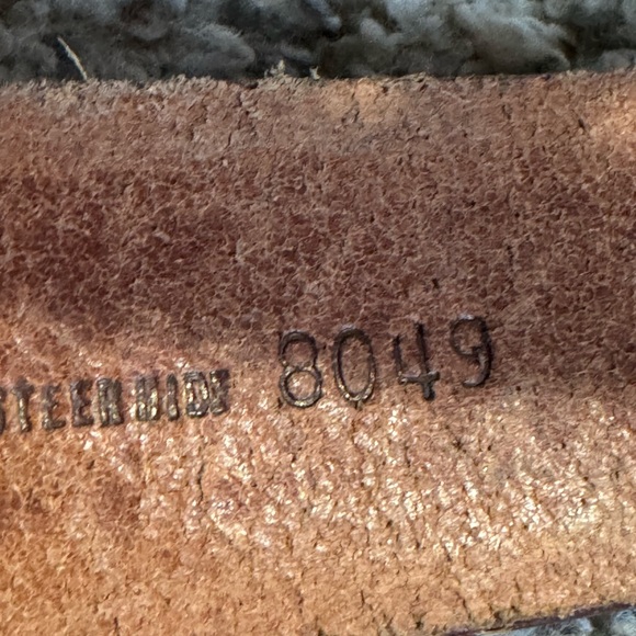 Vintage Vogel of Texas Tooled Leather Belt- 34 - Picture 3 of 7